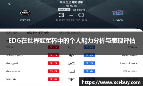 EDG在世界冠军杯中的个人能力分析与表现评估